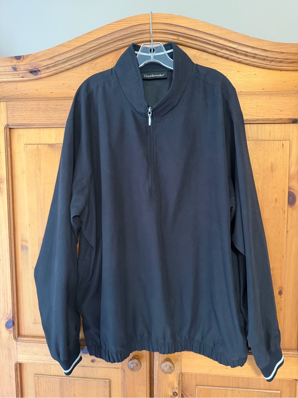 Dunbrooke Men’s Black Quarter-Zip Golf Jacket Size XL